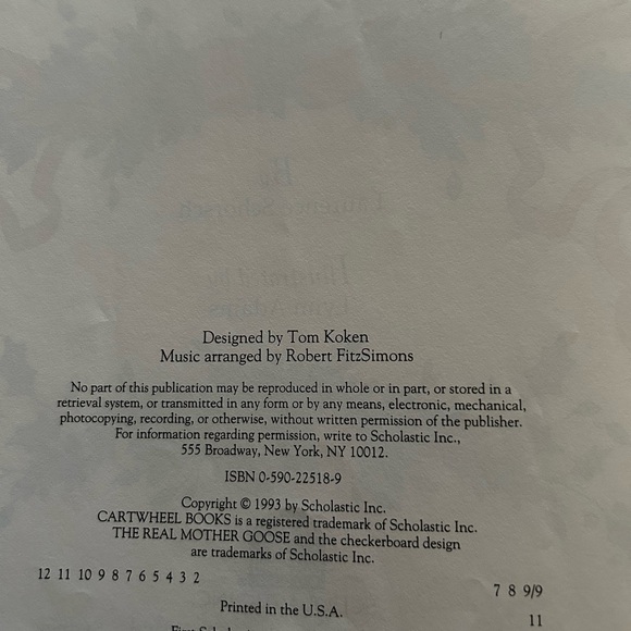 The Real Mother Goose Book of Christmas Carols by Laurence Schorsch (1994) - Picture 3 of 9